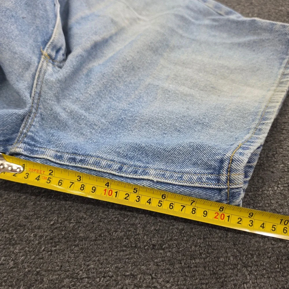 Lee Denim Shorts Mens 42 Blue Vintage Made in USA Jorts Light Wash Cotton 90s